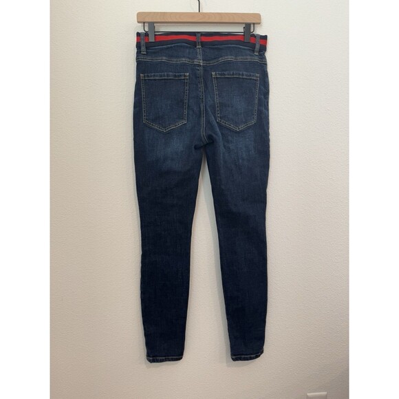 Cabi Women's High Rise Button Fly Simone Skinny Jean Dark Wash Denim Size 6 - Picture 2 of 9